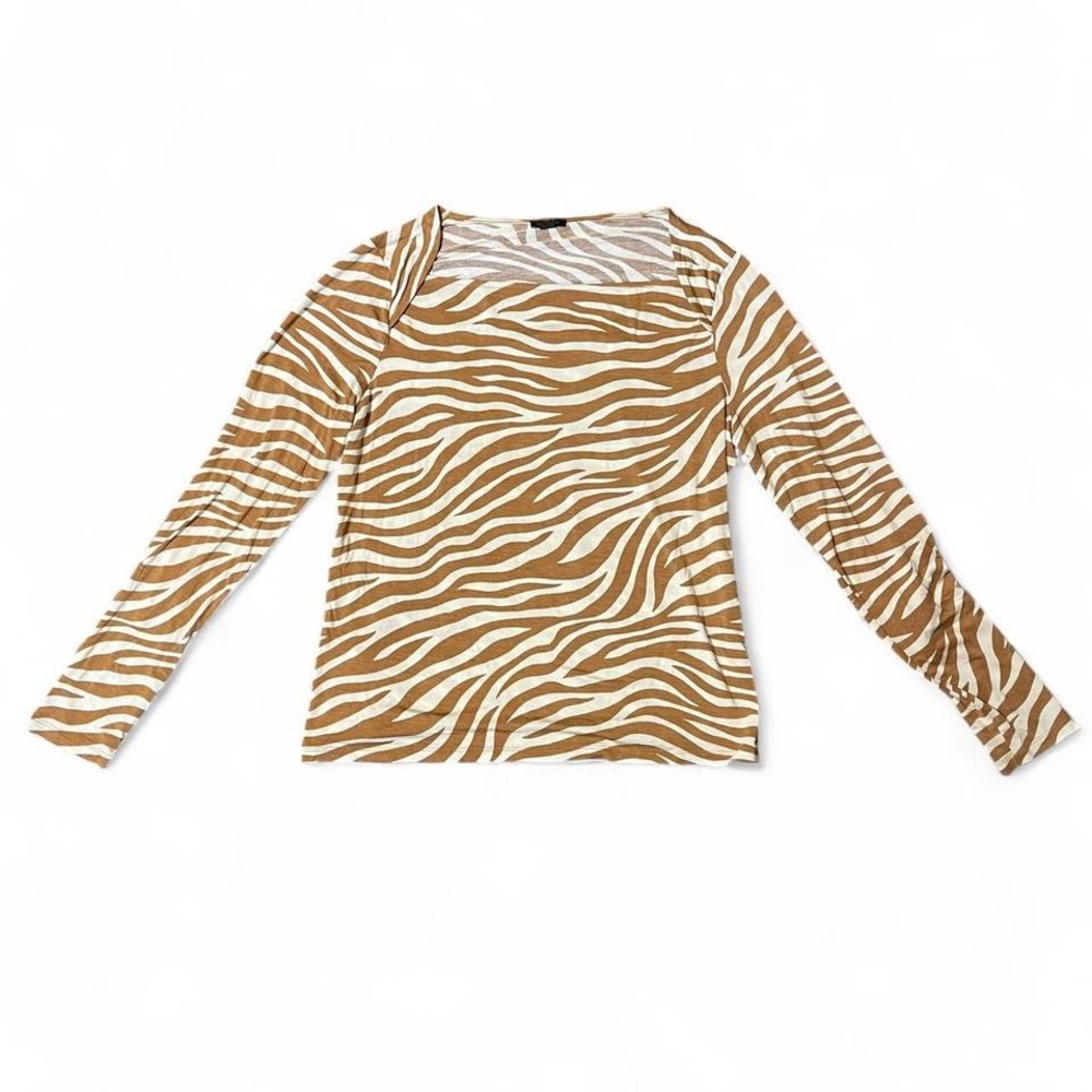 Ann Taylor animal print long sleeve top